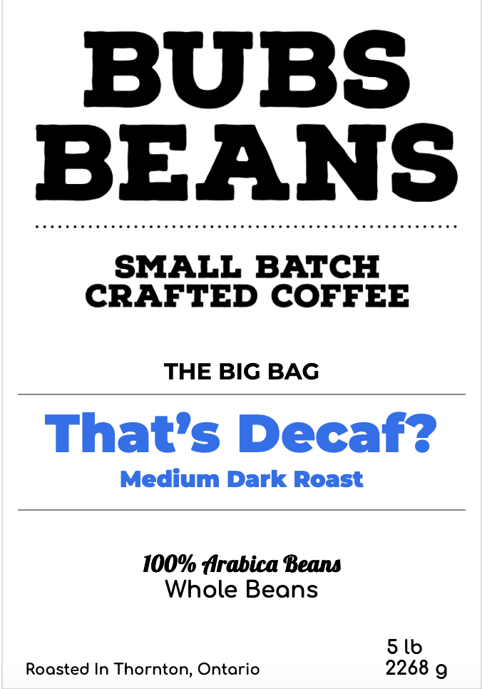 That's  Decaf?